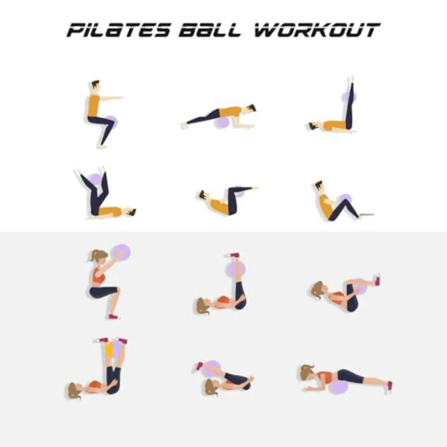 Soft Pilates Ball for Yoga Fitness and Full Body Training