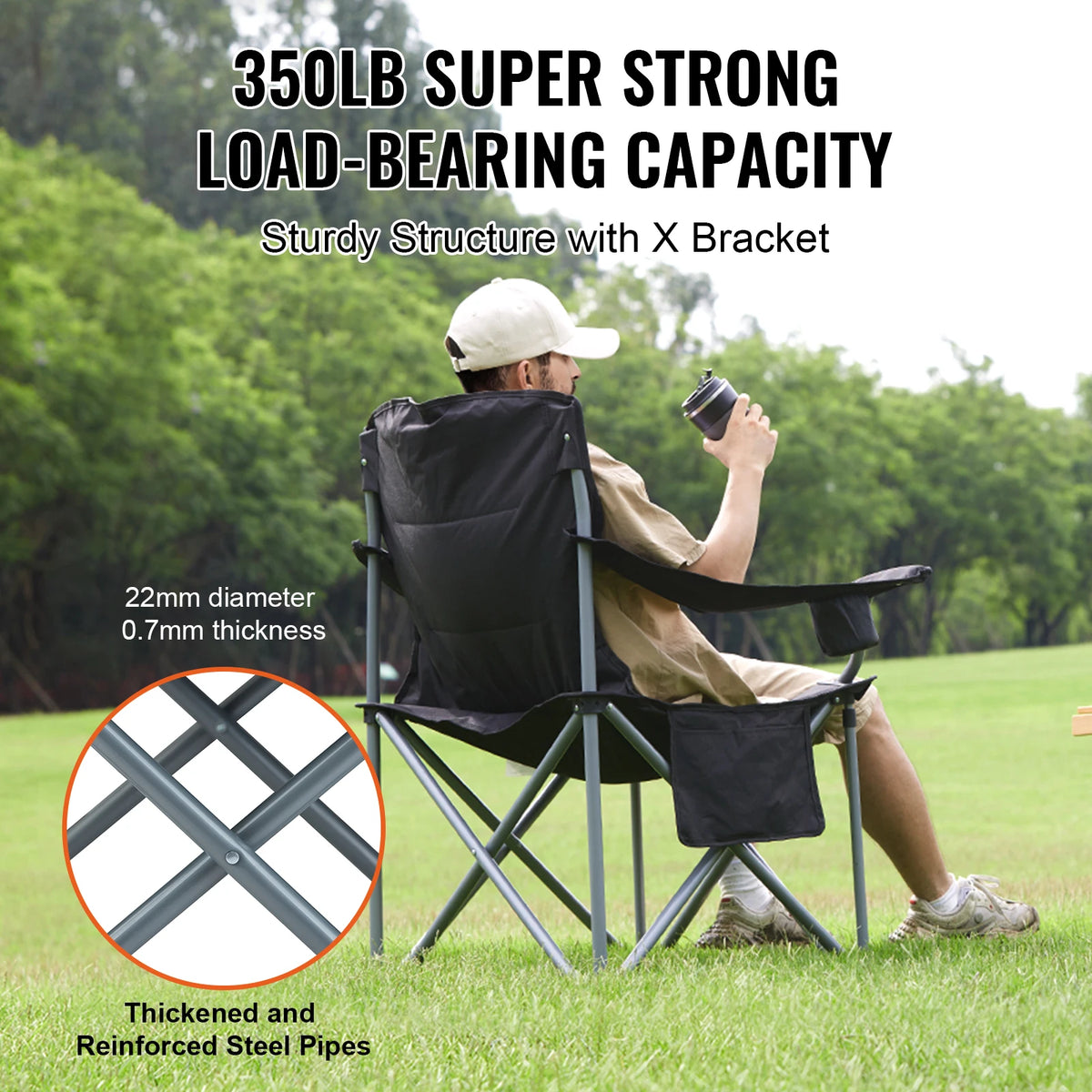 SucceBuy Ultralight Folding Camping Chair Outdoor Travel Seat