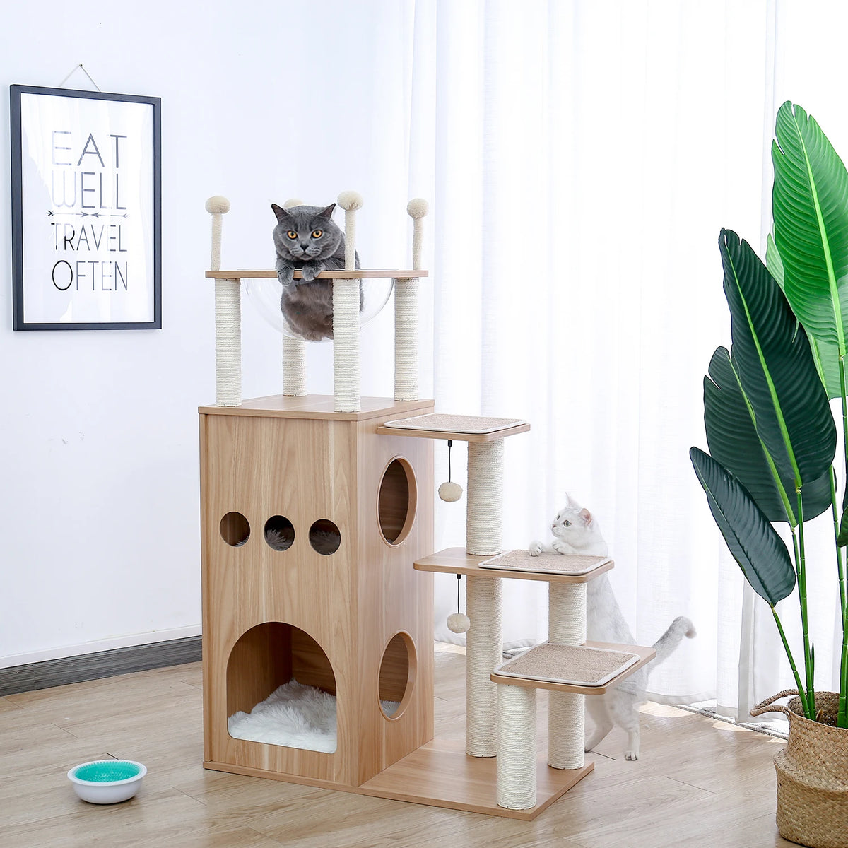 PAWZ Ro Multi Level Cat Tree Condo Hammock Scratching Posts