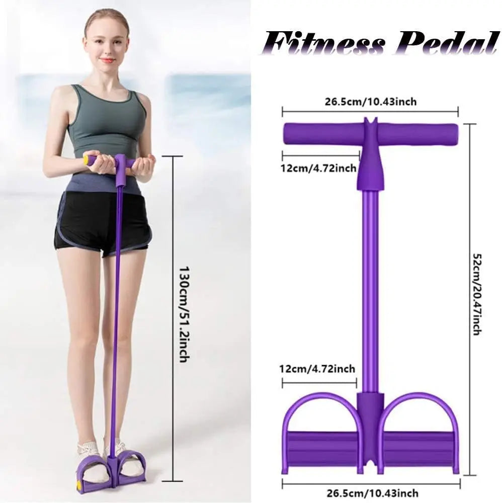 Resistance Band Set With Four Tubes For Full Body Workout