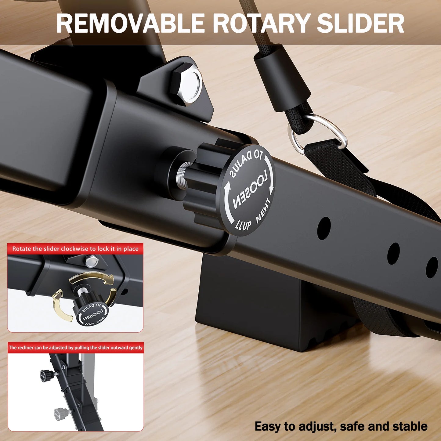 Multifunctional Adjustable Weight Bench For Full Body Workout Foldable