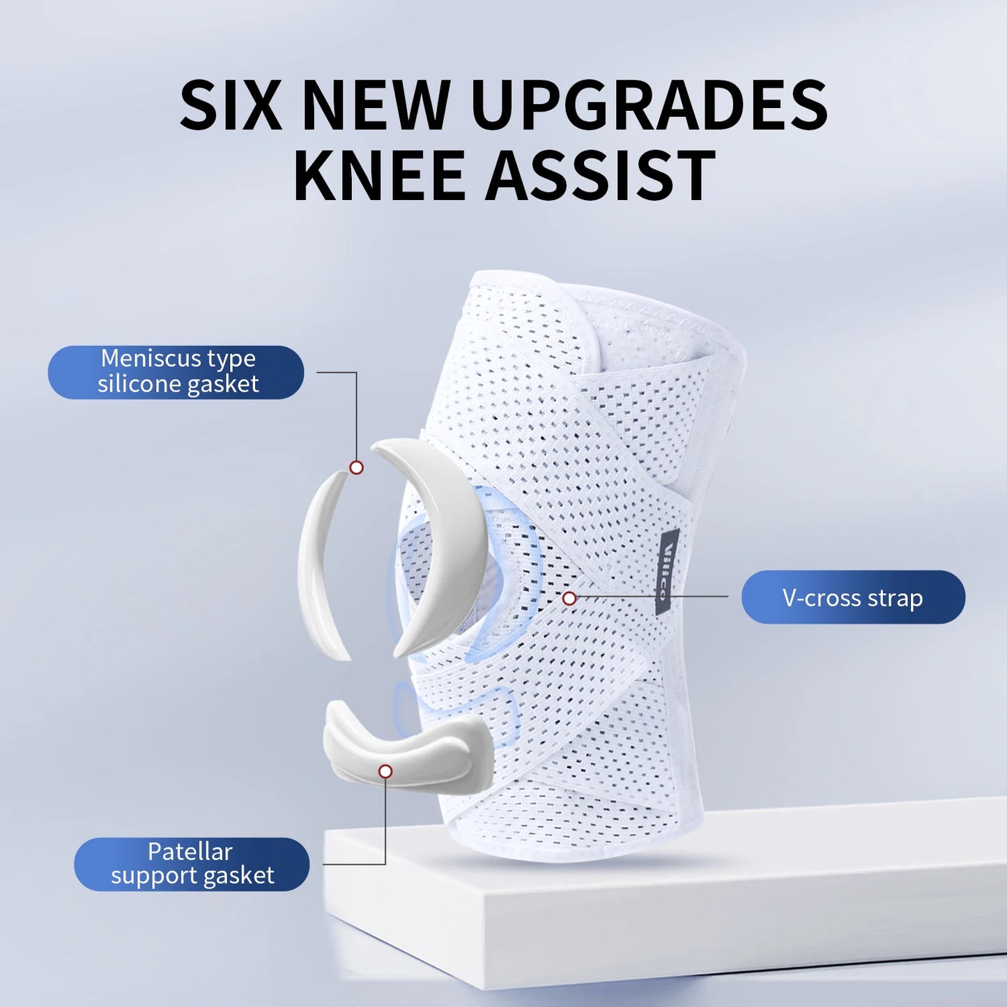 Elastic Pressurized Knee Pads Sports Knee Support Non Slip Protector