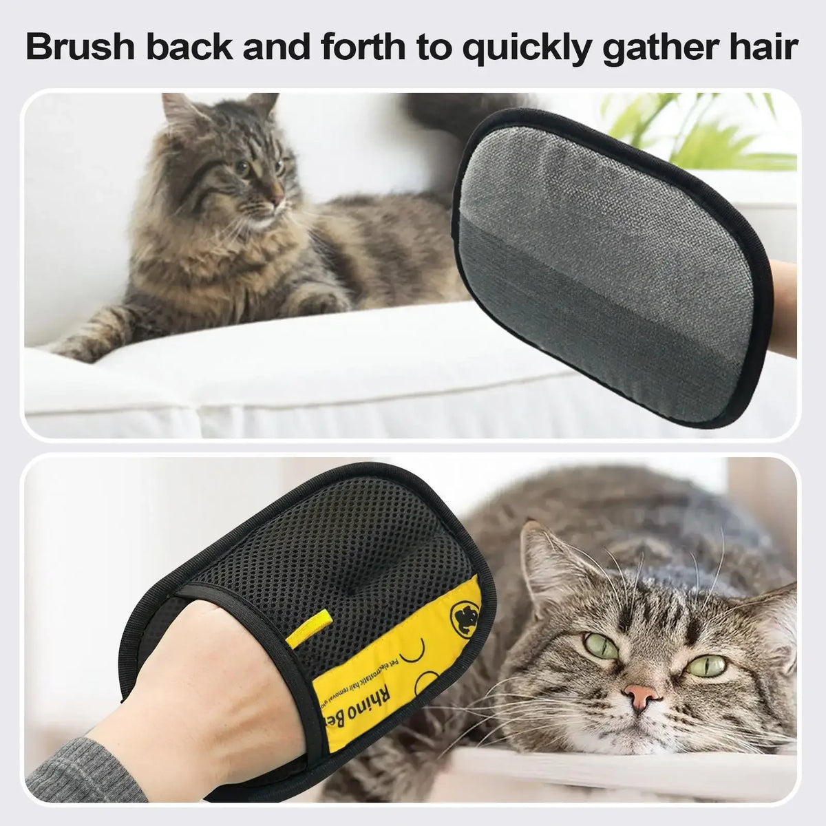 Pet Hair Remover Mitt for Dog and Cat Grooming Glove