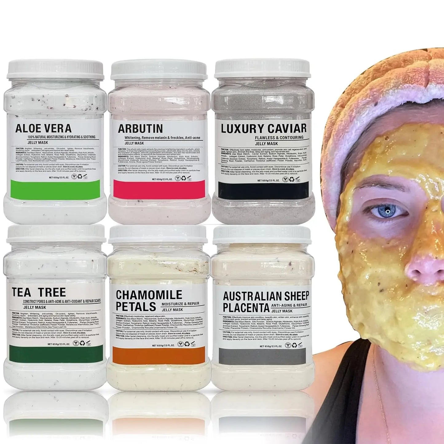 YMEYFAN Jelly Mask Powder 6-Piece Set for Professional Facial Care