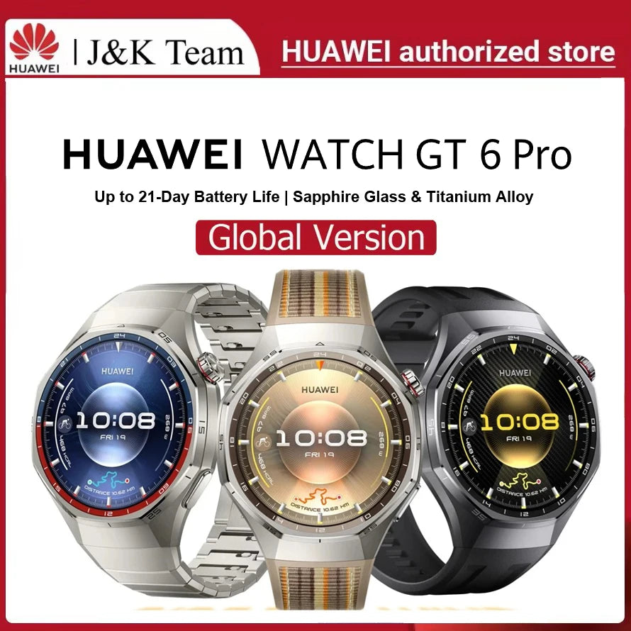 Huawei Watch GT6 Pro Smartwatch Global Version 21-Day Battery