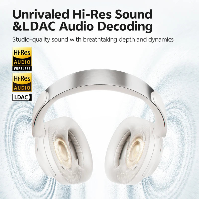 QCY H3S Wireless Over Ear Headphones With LDAC Adaptive ANC
