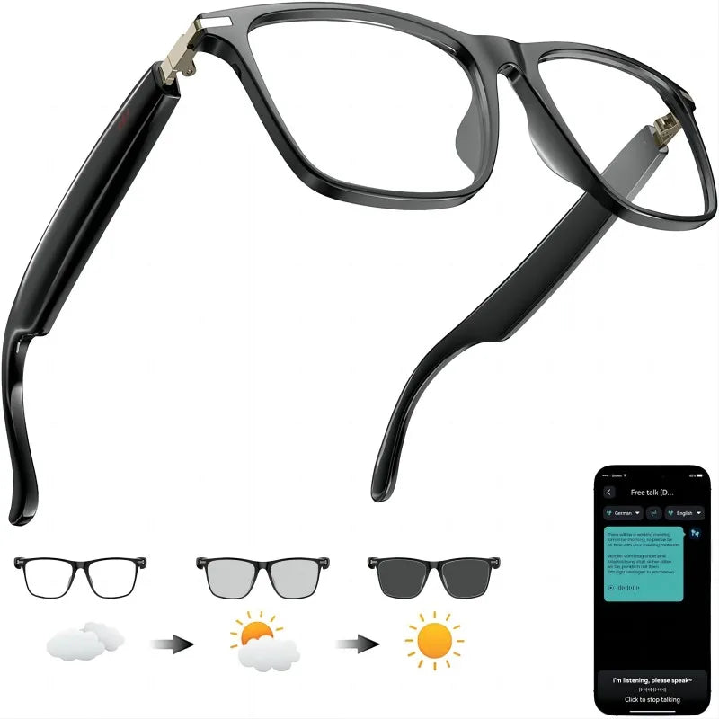 Giinova AI Translation Smart Glasses Real Time 160 Languages