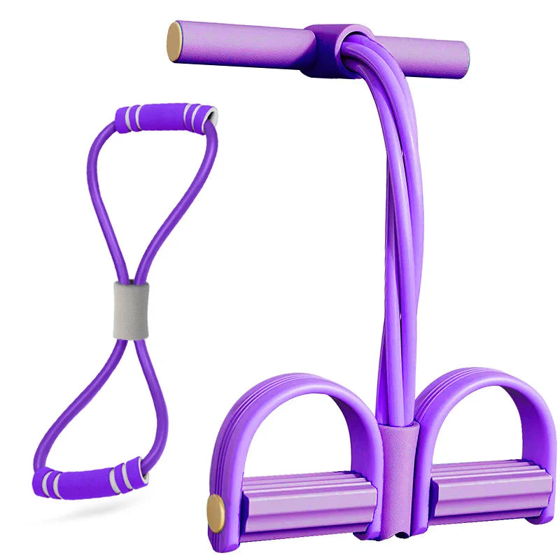 Resistance Band Set With Four Tubes For Full Body Workout
