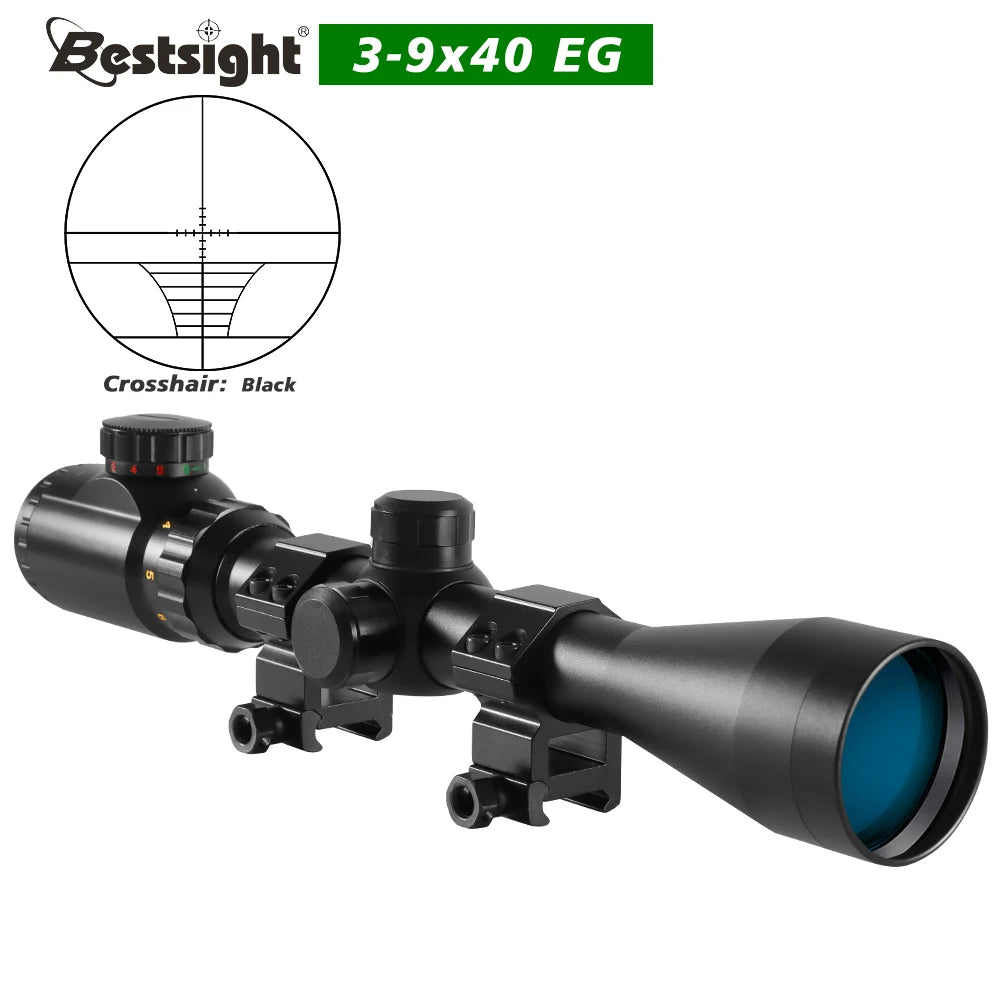 Nabila 3-9x40 Hunting Scope With Illuminated Mil-Dot Crosshair