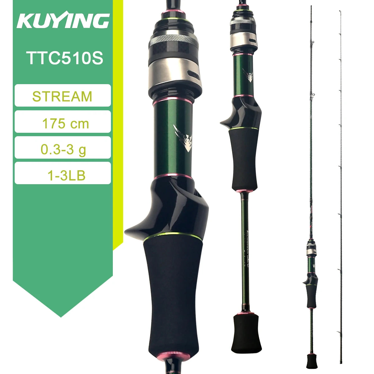 KUYING TETON Spinning Casting Rod With Fuji Guides