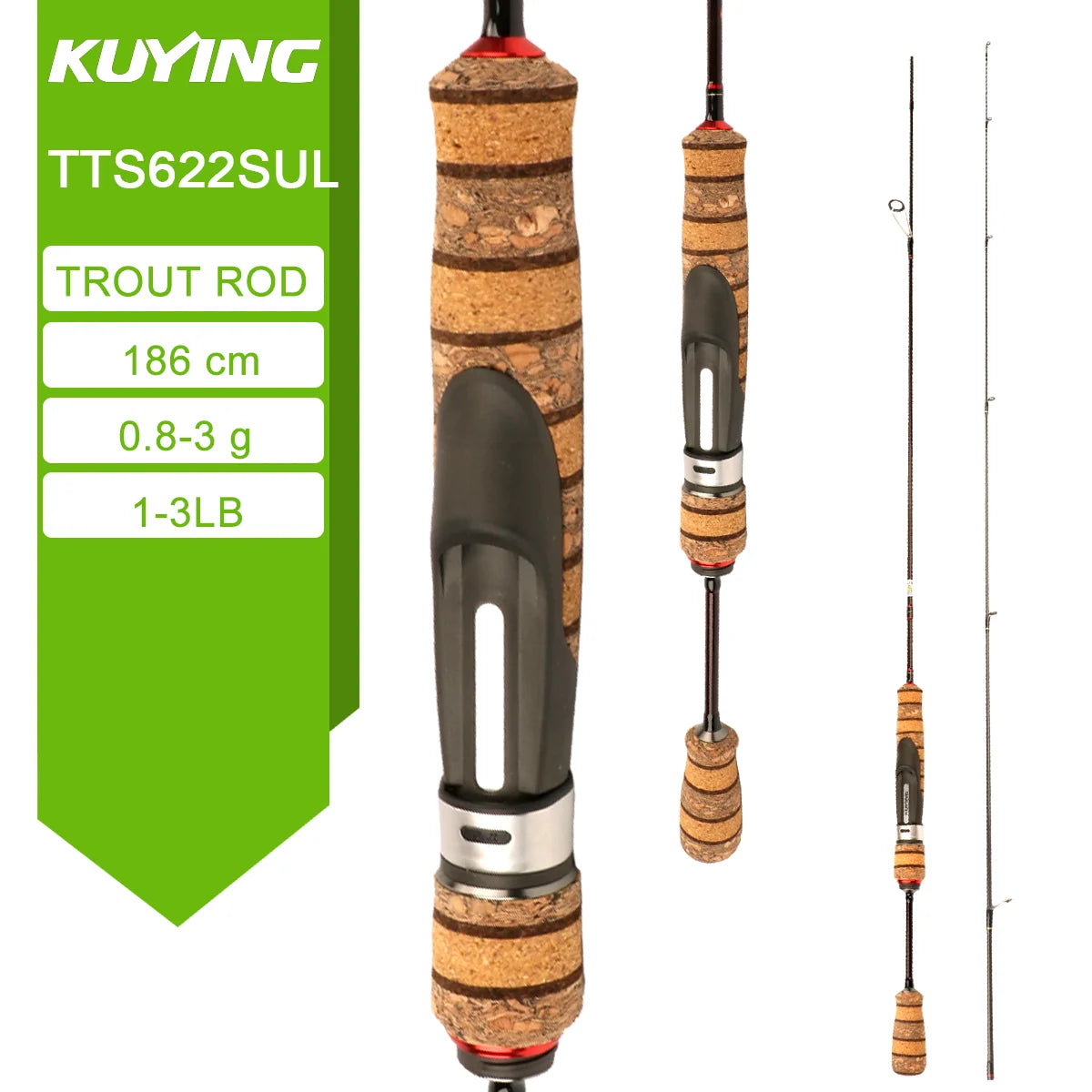Kuying Teton Fast Action Carbon Fishing Rod For Spinning