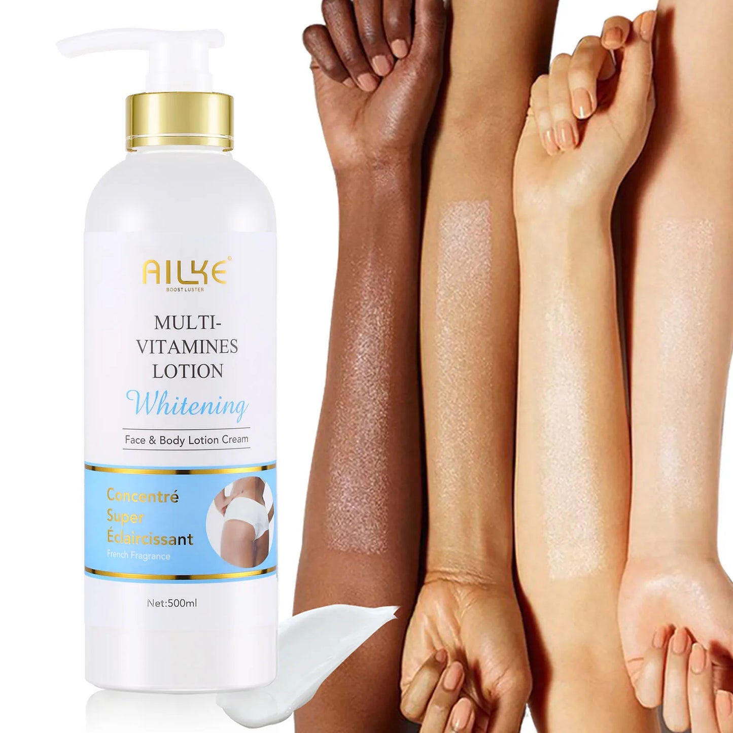 AILKE Multi-Vitamin Whitening Body Lotion for Dark Spots