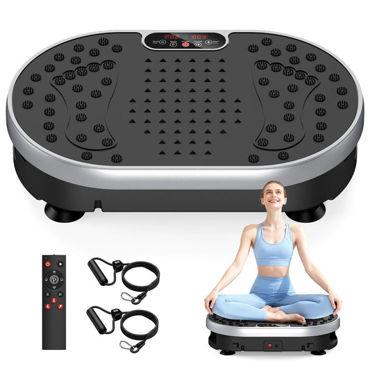 HTM Vibration Plate Exercise Machine With 9 Preset Programs And 120 Speed Levels