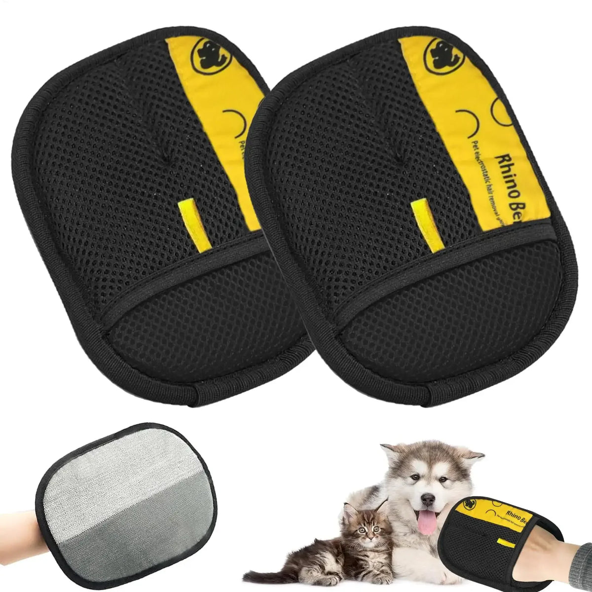 Pet Hair Remover Mitt for Dog and Cat Grooming Glove