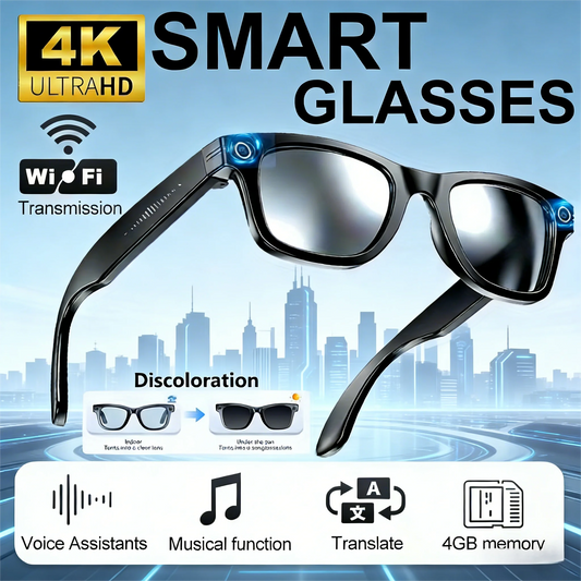 Giinova AI Smart Video Glasses With 8MP Camera And 4K Video