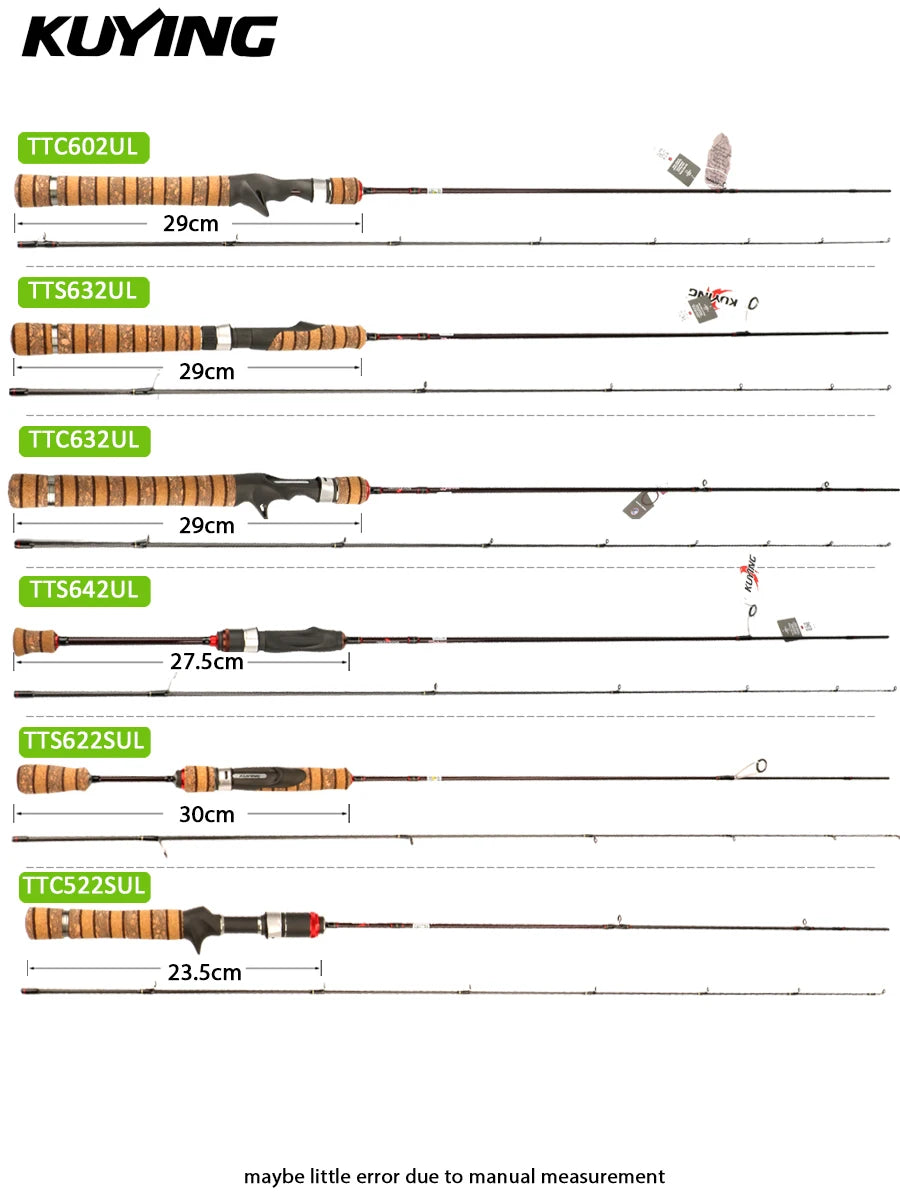 KUYING TETON Spinning Casting Rod With Fuji Guides