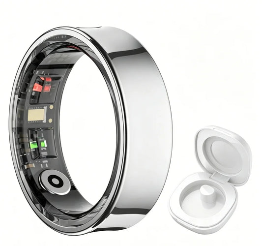 R09 Smart Ring Health Monitor Sports Tracking With Charging Case
