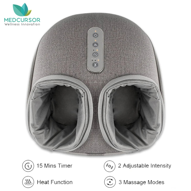 Medcursor Foot Massager With Heating Therapy Shiatsu Kneading Electric