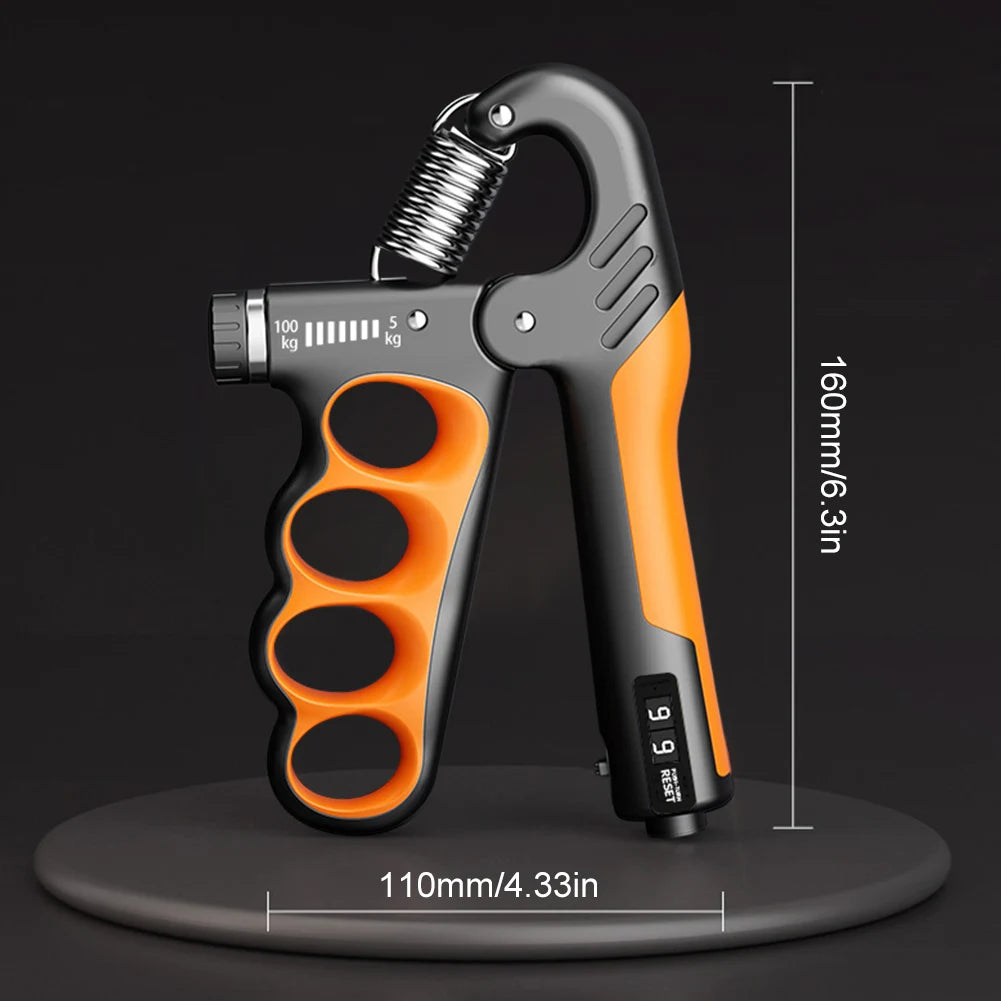 Hand Grip Strengthener 5-100Kg Adjustable Resistance With Counter