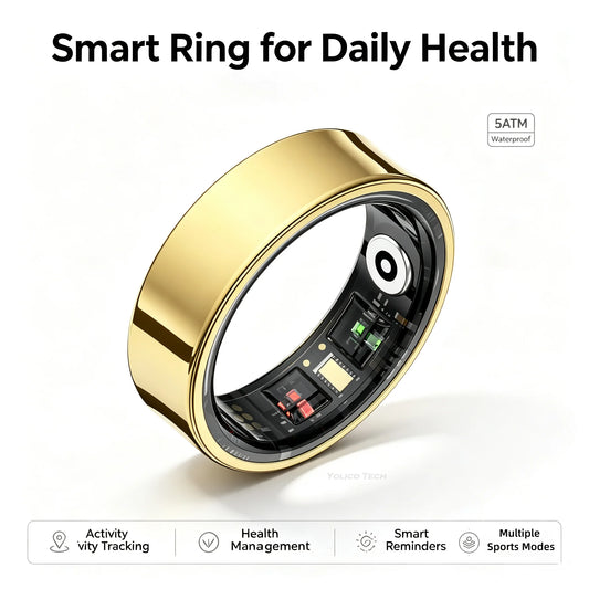 Smart Health Ring Body Temperature Heart Rate Oxygen Sleep Monitor
