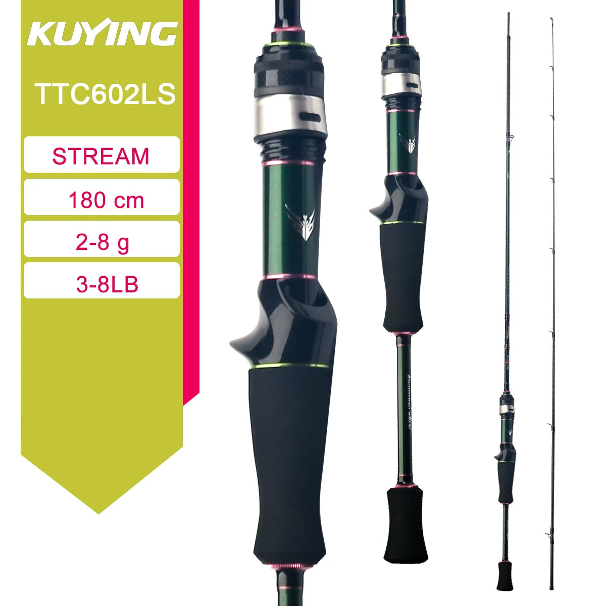 KUYING Carbon Lure Rod For Casting And Spinning River Ocean