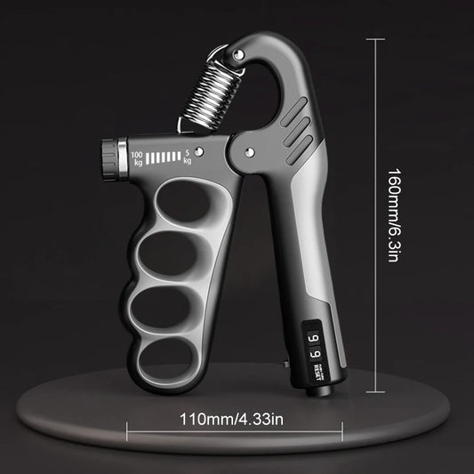 Hand Grip Strengthener 5-100Kg Adjustable Resistance With Counter