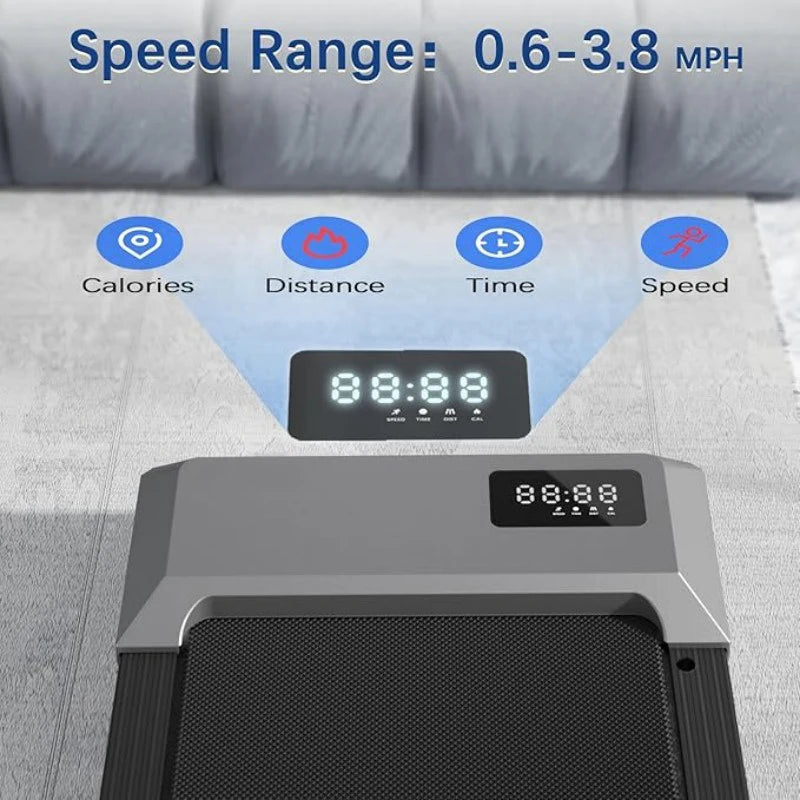 Superun 2.5HP Bluetooth Home Treadmill 2In1 Walking Running