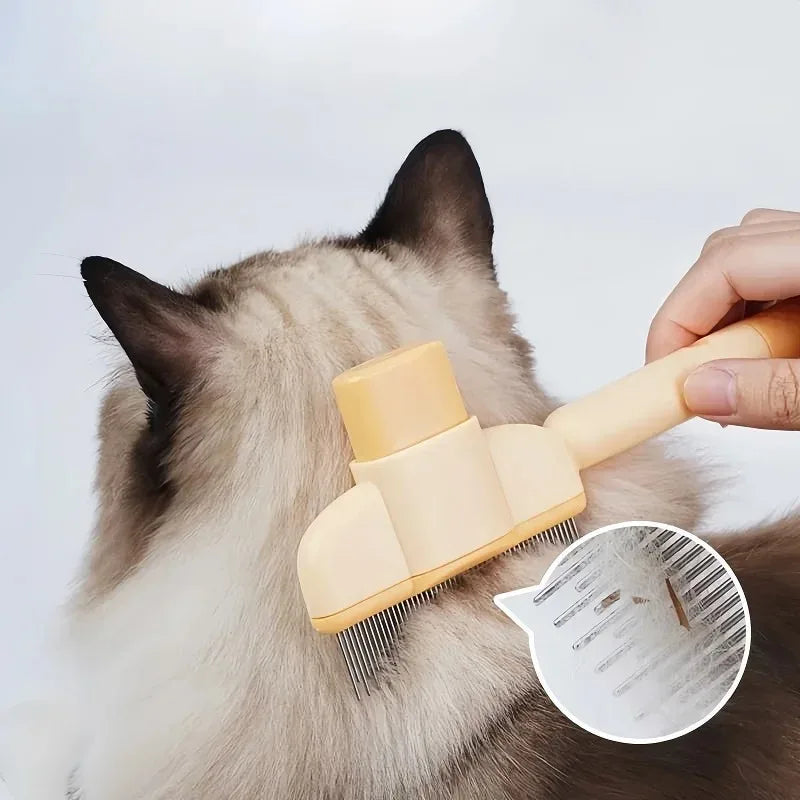 Pet Hair Remover Grooming Brush for Cats and Dogs Bathing