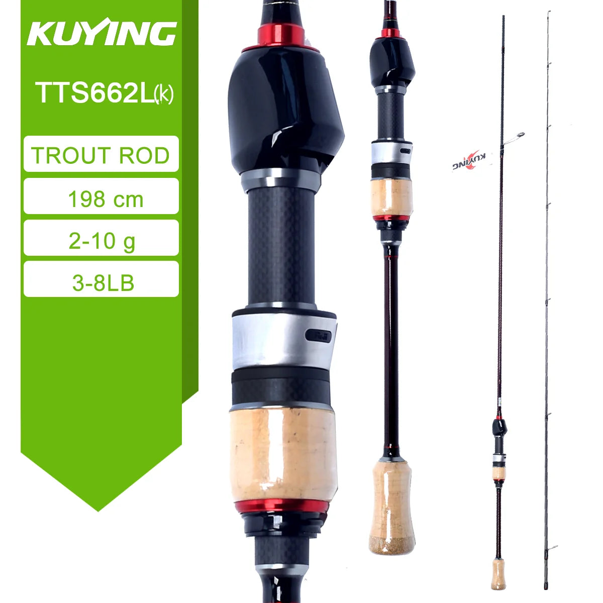 Kuying Teton LUL Fishing Rod Carbon Spinning Casting