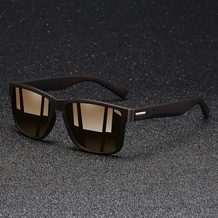 Vintage Square Polarized Sunglasses UV400 For Men And Women