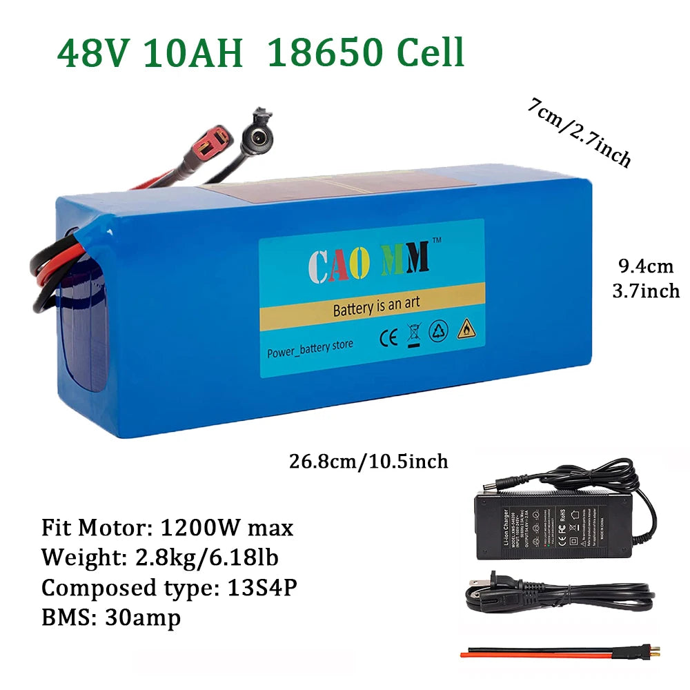 CAO MM 36V Ebike Battery 10Ah To 20Ah ElectricBikes