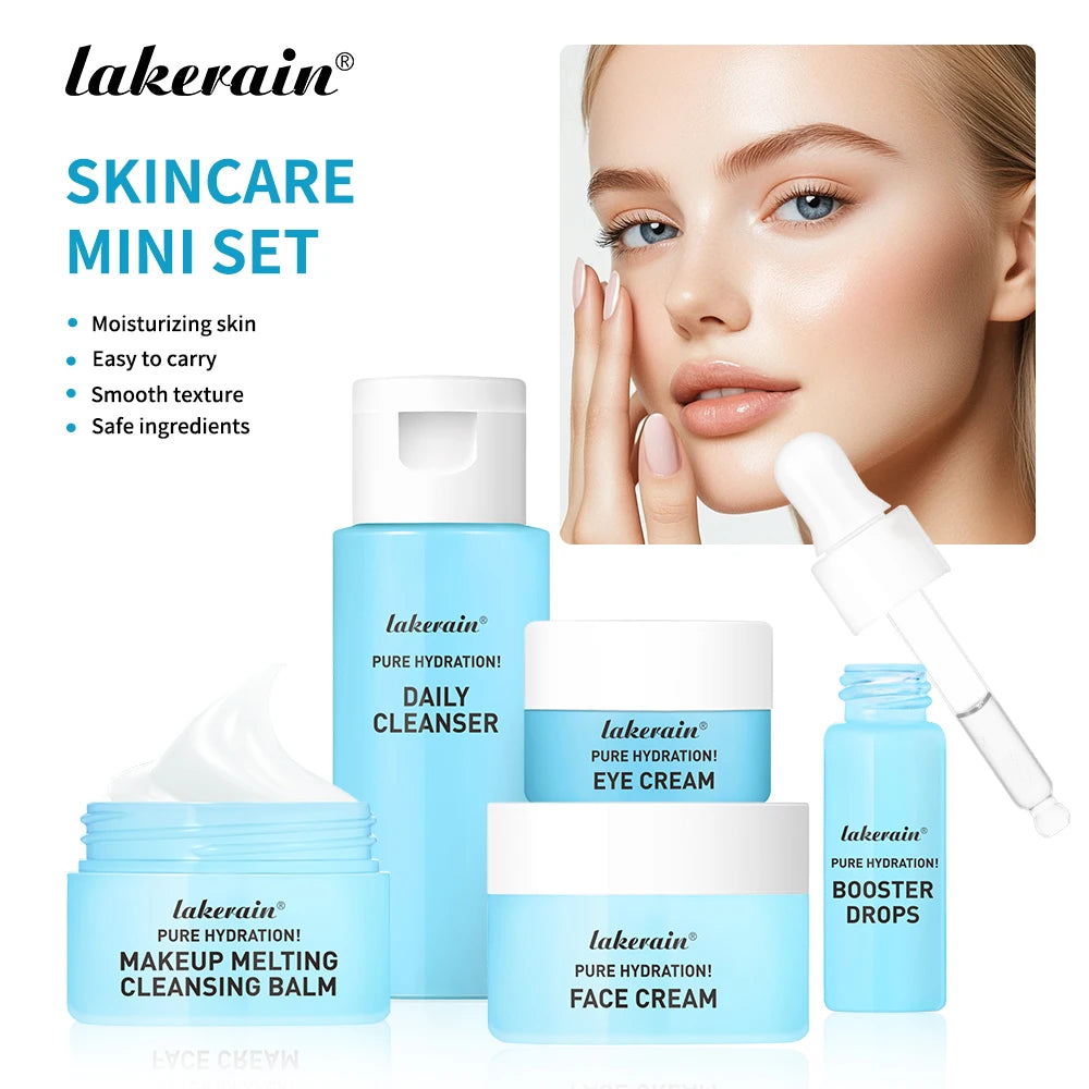 Ibcccndc 5-Piece Skincare Set Hydrate Brighten Firm Skin Kit