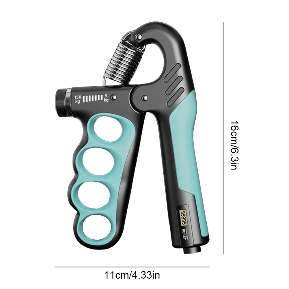 Hand Grip Strengthener 5-100Kg Adjustable Resistance With Counter