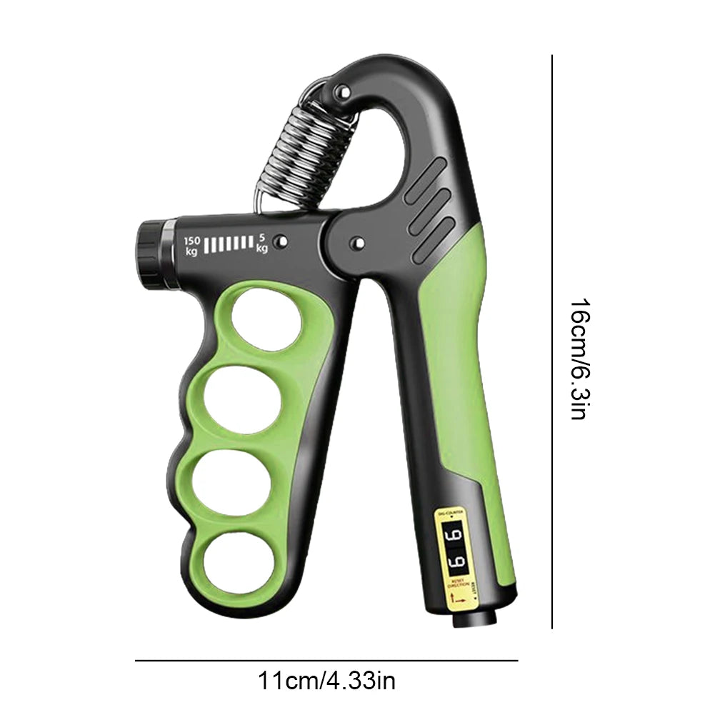 Hand Grip Strengthener 5-100Kg Adjustable Resistance With Counter