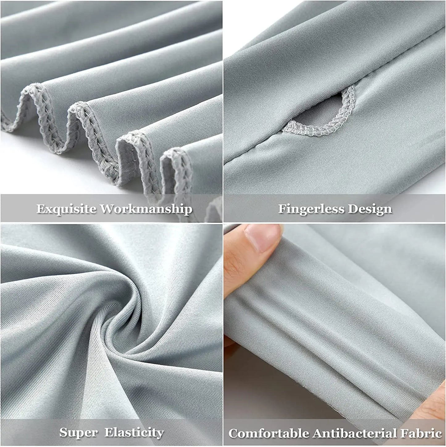 Ultra Thin Ice Silk Arm Sleeves With UV Sun Protection