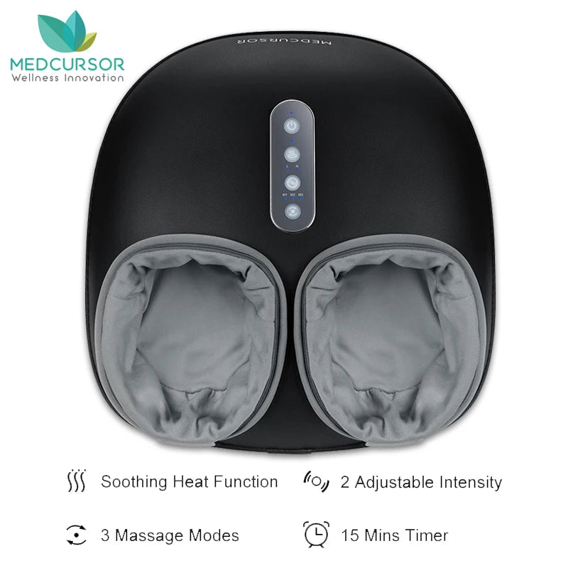 Medcursor Foot Massager With Heating Therapy Shiatsu Kneading Electric
