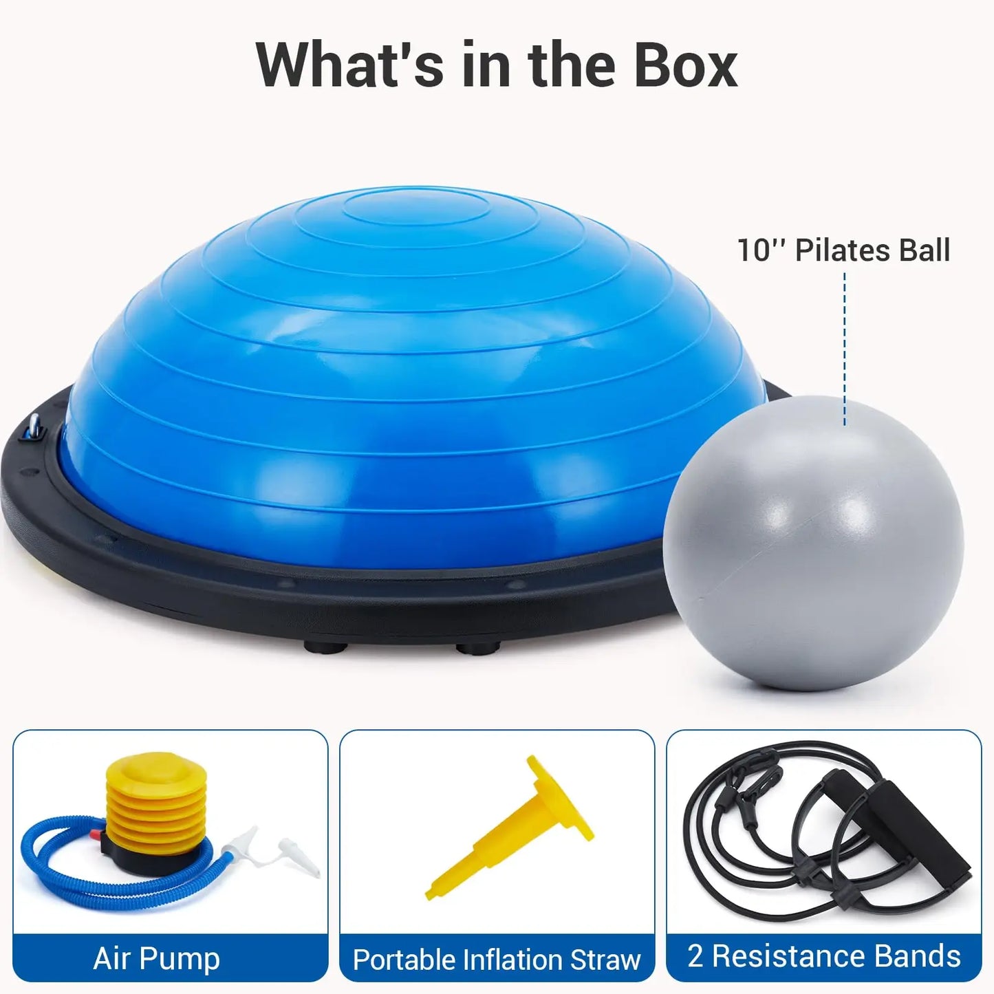 Yoga Balance Ball With Nonslip Base For Strength Training