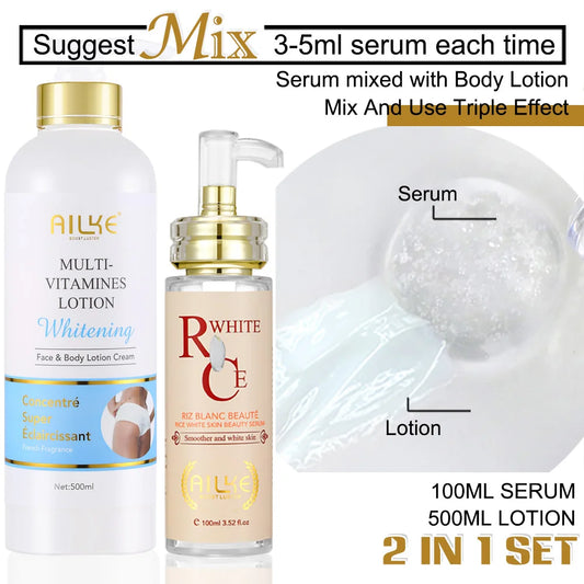 AILKE Multi-Vitamin Whitening Body Lotion for Dark Spots