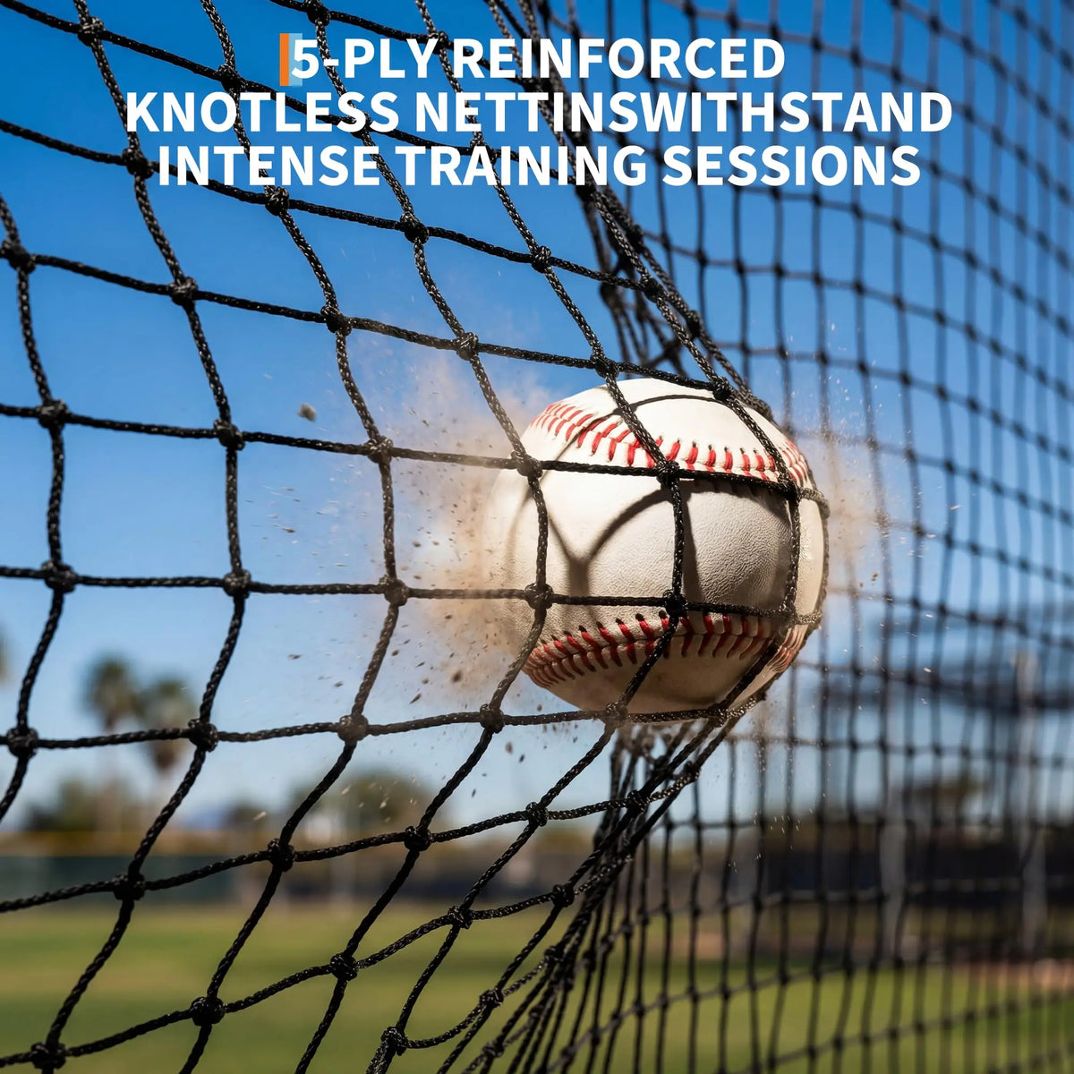 HiMISS Baseball Batting Cage With Frame And Net For Training