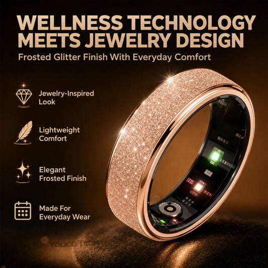 IP68 Waterproof Smart Ring With Body Temperature And Activity Tracking