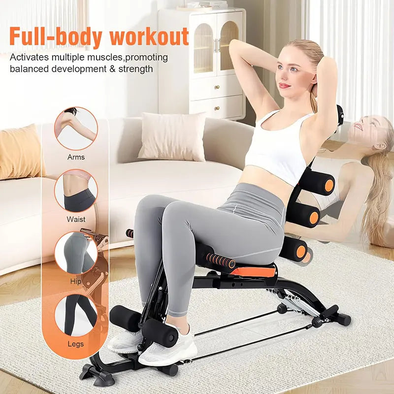 KBQ Foldable Abdominal Exercise Bench For Core Training And Situps
