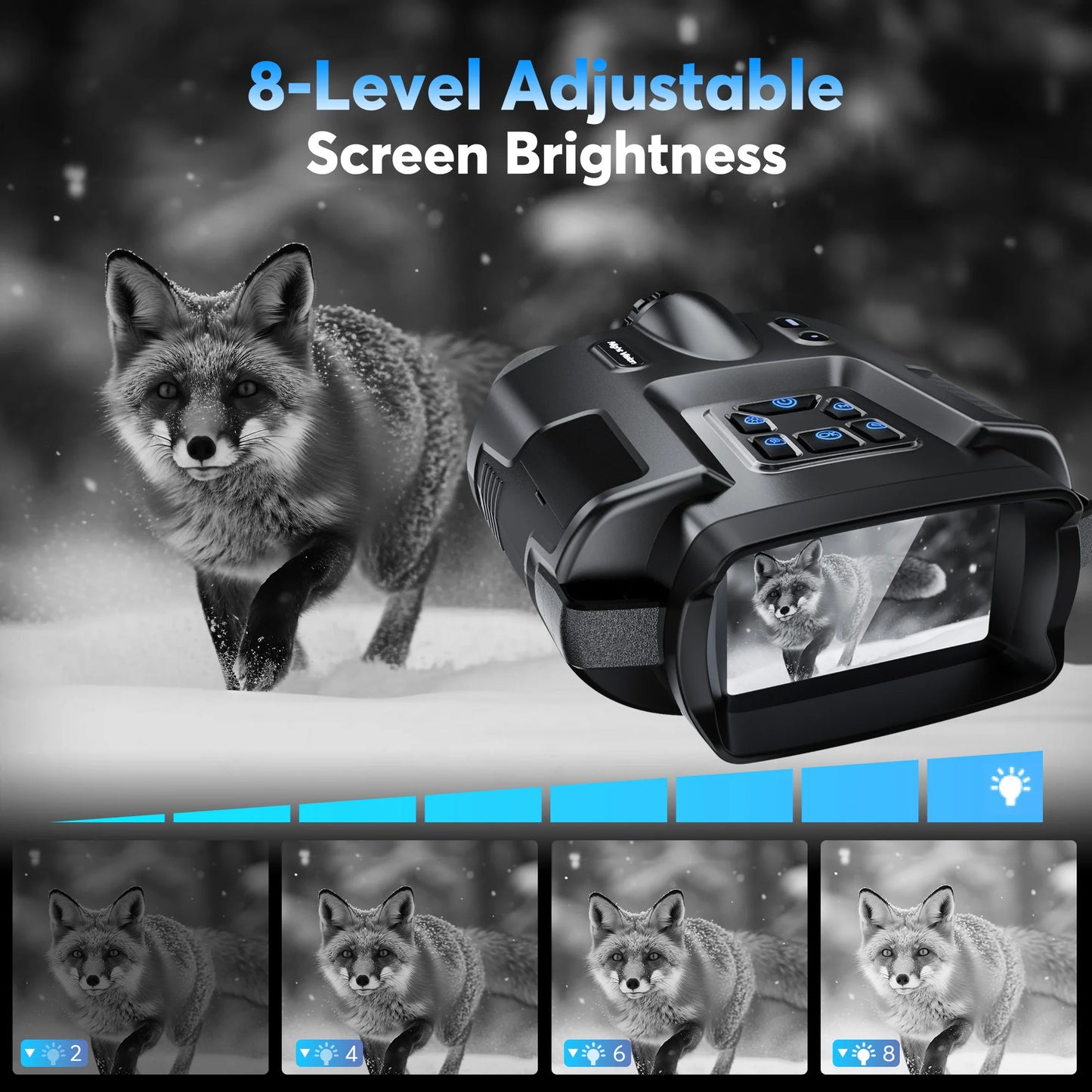DIYIMIN Night Vision Binoculars 4K Infrared 8x Zoom