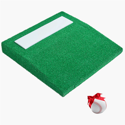 SucceBuy Baseball Softball Pitching Mound With Turf And Carry Handle