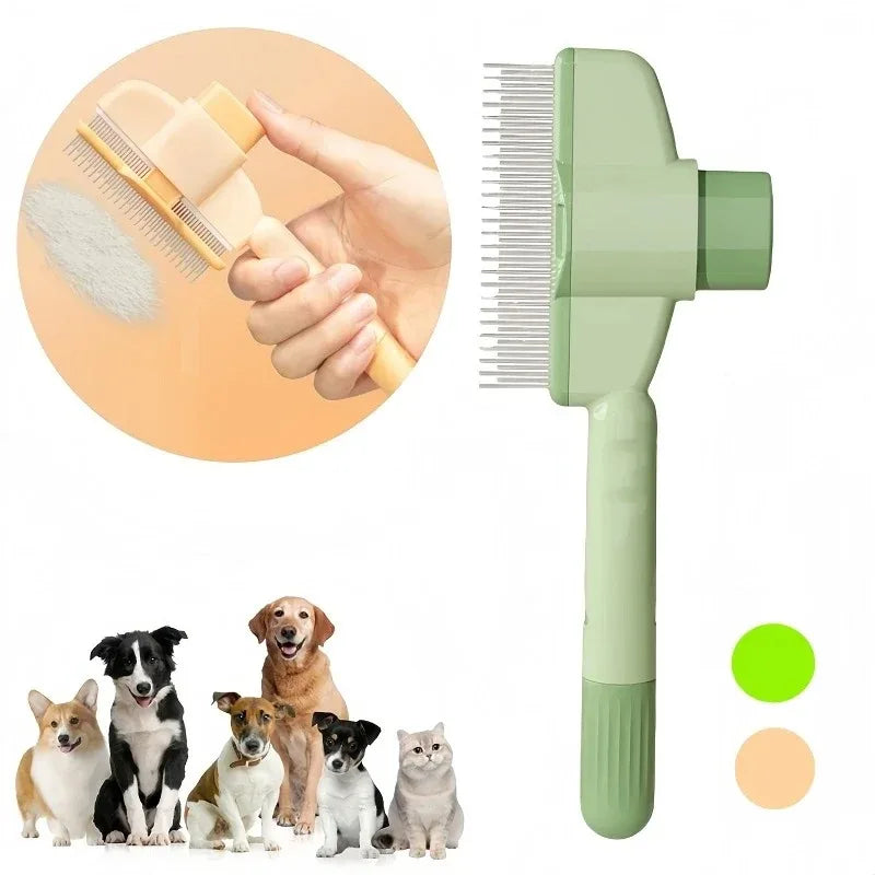 Pet Hair Remover Grooming Brush for Cats and Dogs Bathing