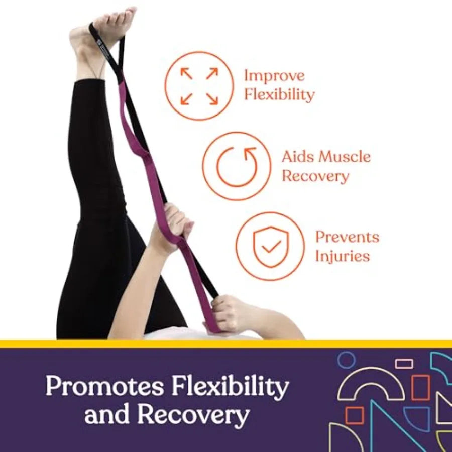 Yoga Strap for Stretching Flexibility Fitness and Physical Therapy