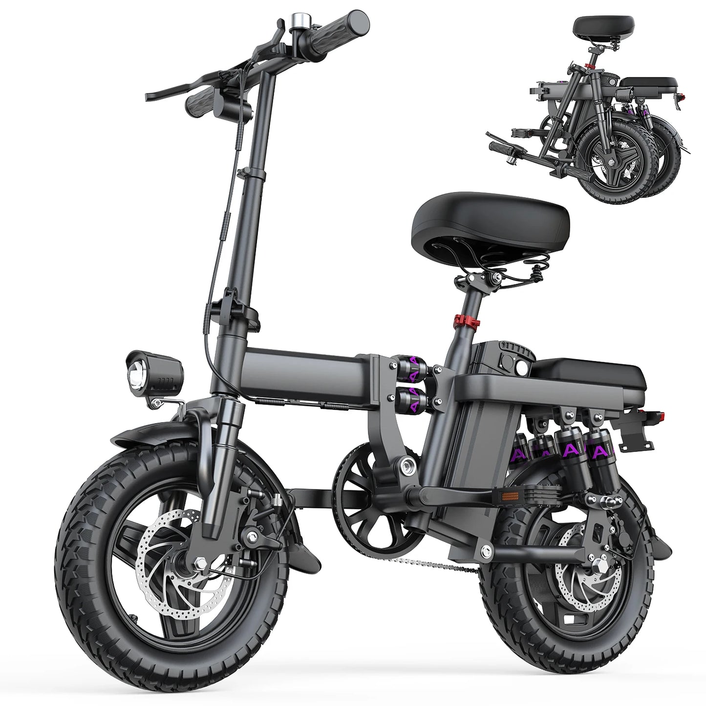UPlee GE5 Adult Electric Bike 500W Peak Motor 48V 15Ah Removable Battery