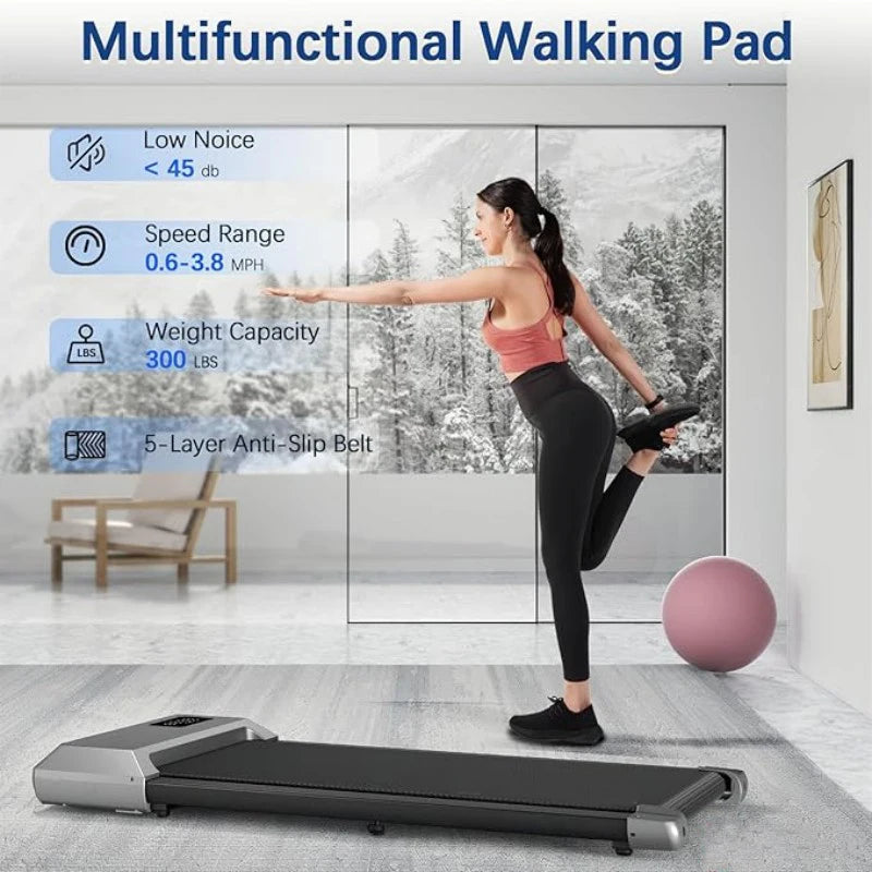 Superun 2.5HP Bluetooth Home Treadmill 2In1 Walking Running