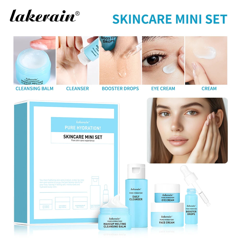 Ibcccndc 5-Piece Skincare Set Hydrate Brighten Firm Skin Kit
