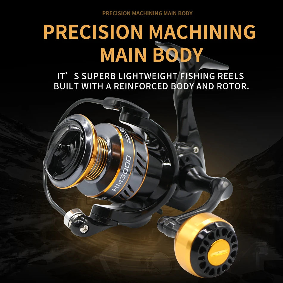 Rooblinos Spinning Reel 10kg Max Drag High Speed Fishing