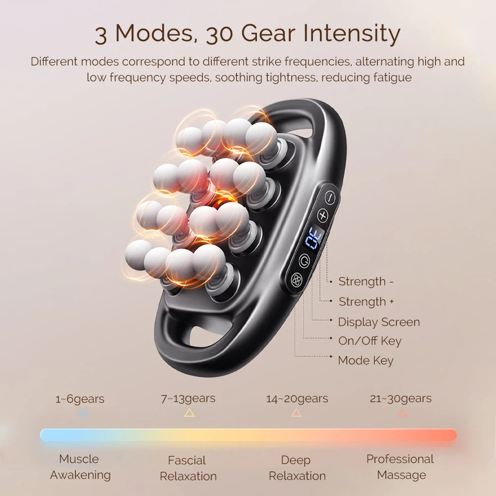 Foreverlily 16 Head Fascia Gun High Frequency Massage Gun